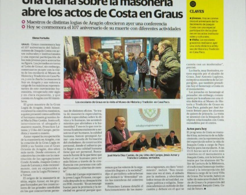 16/02/2018 – Conferencia en Graus (Artículo)
