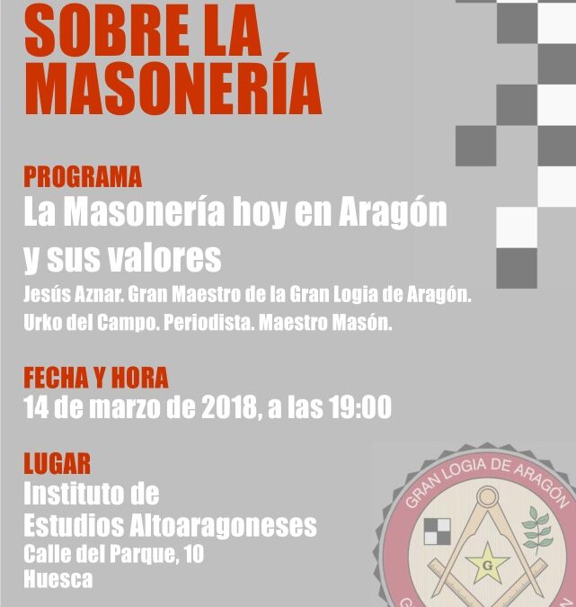 Conferencia en Huesca (Cartel)